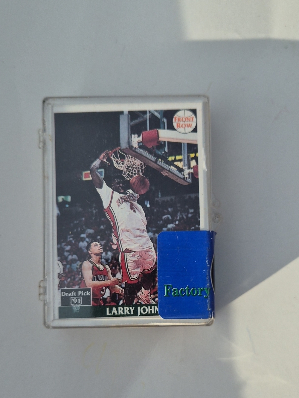 Larry Johnson Basketball Trading Card in Plastic Case